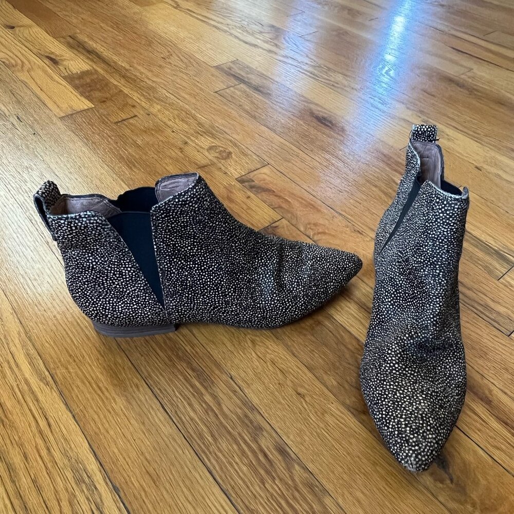 Madewell Nadine Chelsea Boot - Size 8 - Spotted Calf Hair